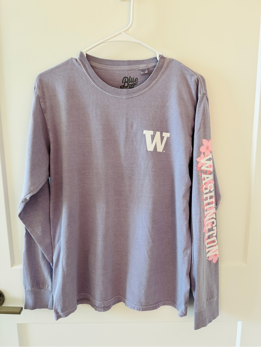 Women’s Long-Sleeve Washington 'W' Tee - Lavender